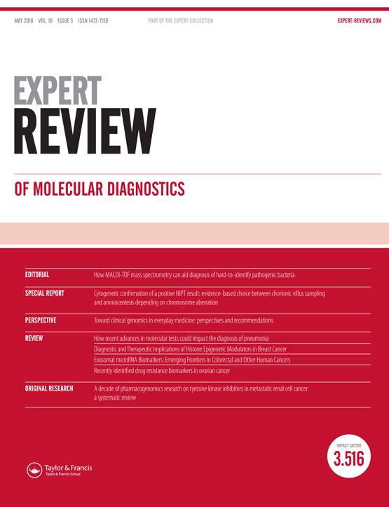 Expert Reviews of Molecular Diagnostics. Special issue on Companion and Complementary Diagnostics